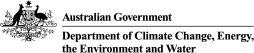 Logo of the Australian Department of Climate Change, Energy, the Environment and Water